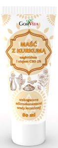 Maść z kurkumą, nagietkiem i olejkiem CBD 5% 80ml Gorvita