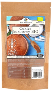Cukier kokosowy BIO 400g Pięć Przemian