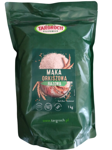 Mąka orkiszowa razowa 1kg z pszenicy orkisz TARGROCH