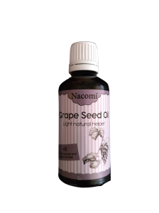 Grape seed oil olej z pestek winogron 50ml Nacomi olej z winogron trądzik , cera tłusta , zmarszczki , naczynka , skóra wrażliwa