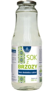 Sok z brzozy bez dodatku cukru pasteryzowany  990ml Oleofarm brzoza sok z brzozy