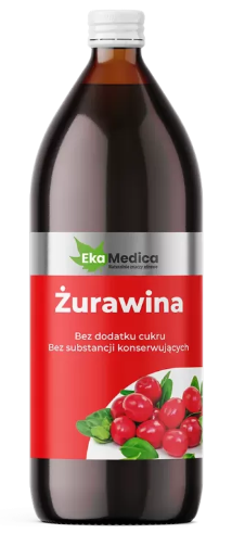 Żurawina 1l sok z żurawiny żurawina Ekamedica