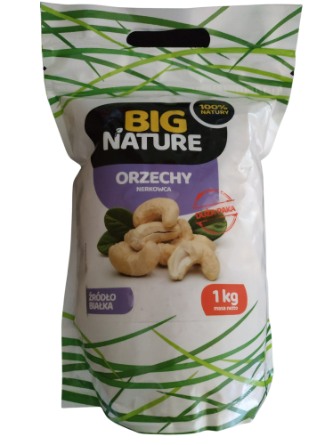 Orzechy nerkowca całe 1 kg BigNature nerkowiec orzechy