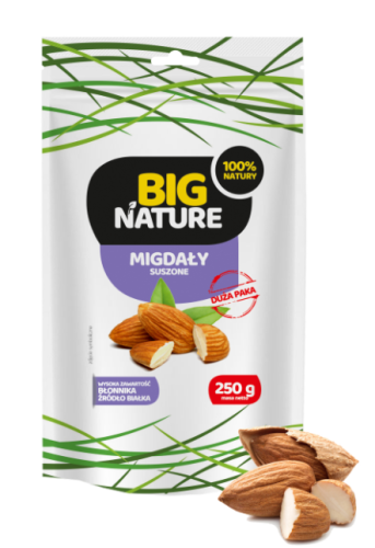 Migdały suszone 250g BigNature migdał migdały