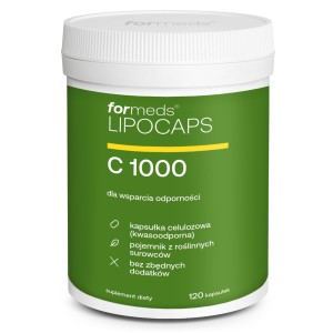 C 1000 Lilocaps 120 kapsułek Formeds Odporność  układ nerwowy zmęczenie znużenie kolagen