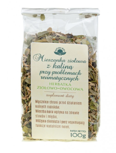 Mieszanka ziołowa z kaliną przy problemach reumatycznych herbata 100g Natura wita stawy mięśnie nerki