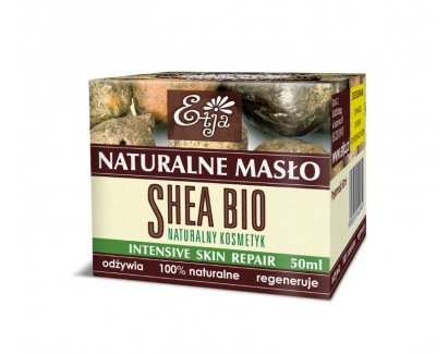 Naturalne masło Shea Bio 50ml Etja rany twarz poparzenia włosy stan zapalny  masaż kąpiel