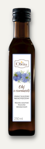 Olej z czarnuszki zimno tłoczony nieoczyszczony 250ml Olvita czarnuszka
