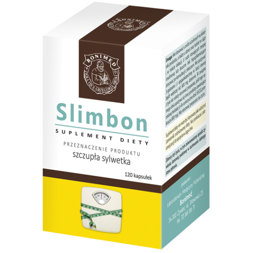 Slimbon szczupła sylwetka 120kap Bonimed odchudzanie strata wagi glukoza cholesterol