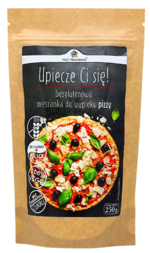 Upiecze ci się! Bezglutenowa mieszanka do wypieku pizzy 250g pizza bezglutenu Pięć Przemian