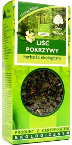 Liść pokrzywy POKRZYWA 25g herbatka ekologiczna