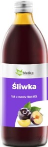 Sok ze śliwki 100% 500ml EkaMedica Śliwka